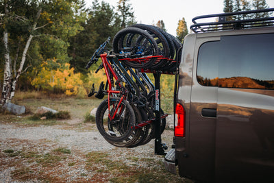 van with 6 bike bike rack
